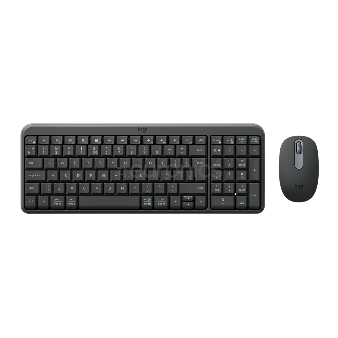 Logitech MK250 Compact, Bluetooth, SWE, melna - Bezvadu klaviatūra ar peli