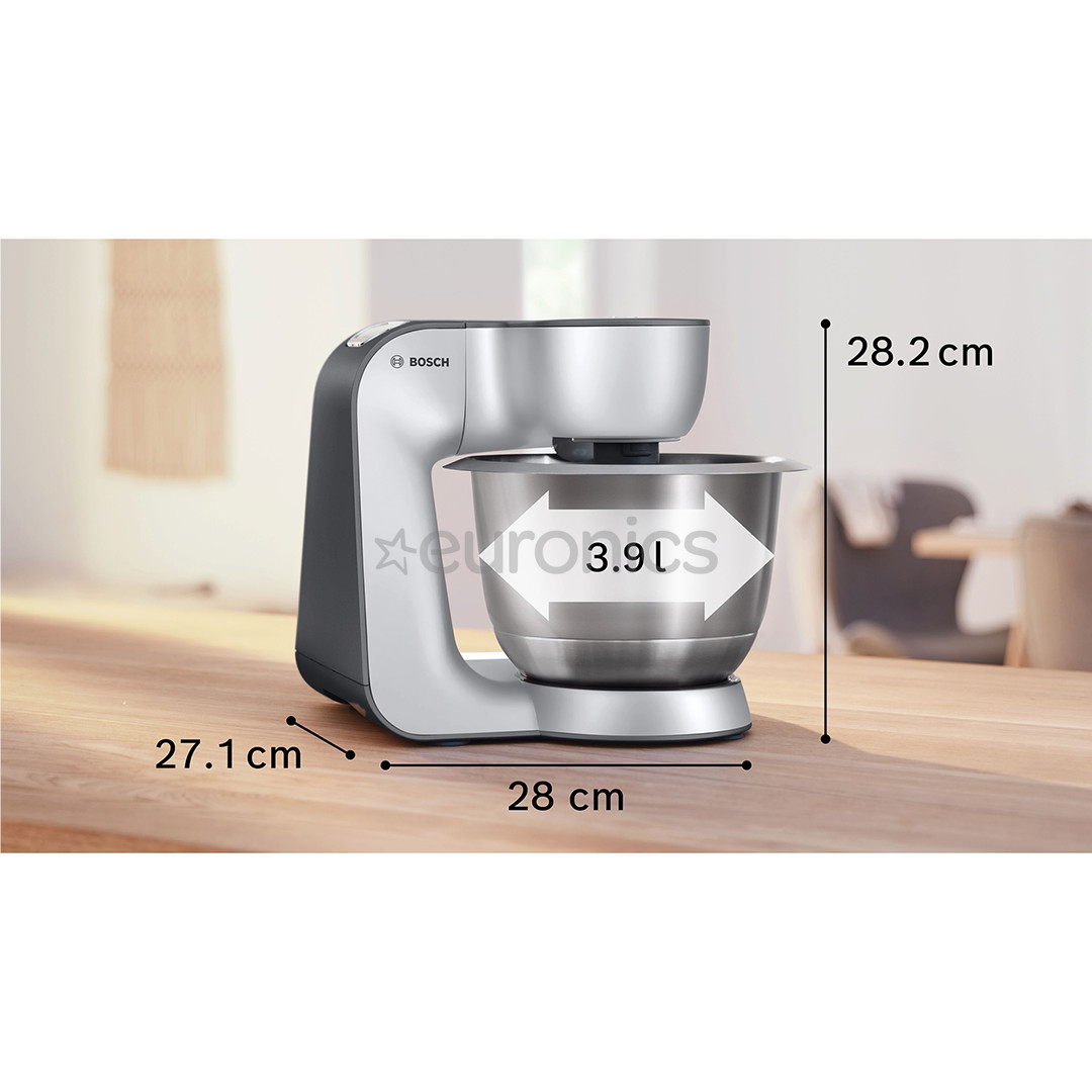 Bosch MUM5, Series 4, 1000 W, sudraba - Virtuves kombains