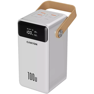 Canyon OnPower 610, 60 000 mAh, 100 W, USB-A, USB-C, white - Powerbank CNS-CPB610W