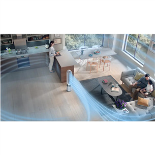 Dyson Purifier Cool Gen1, balta/niķeļa - Gaisa attīrītājs ar ventilatoru