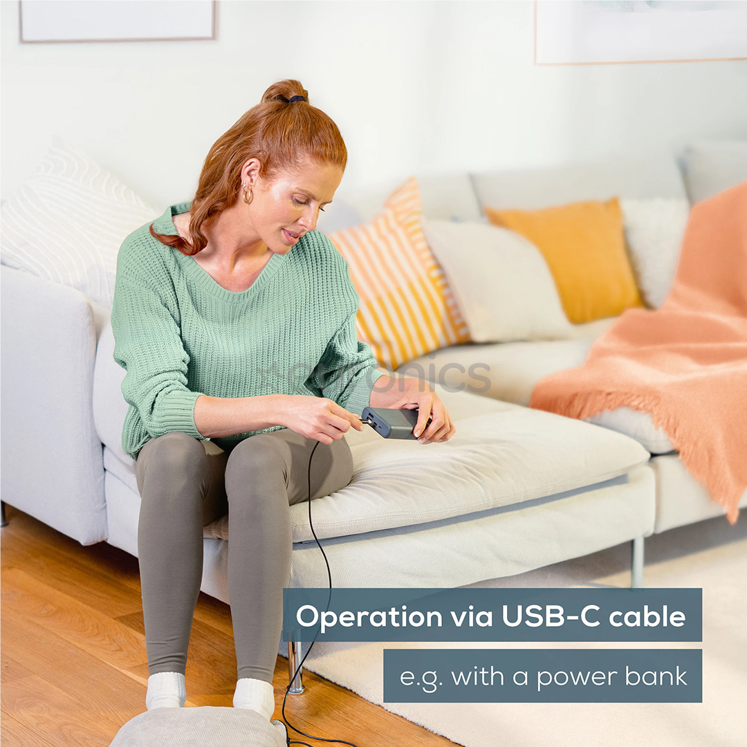 Beurer, серый - Массажная подушка для ног с функцией нагрева