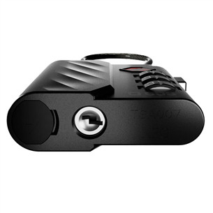 SBS FindMy lock for luggage, melna - Viedais izsekotājs