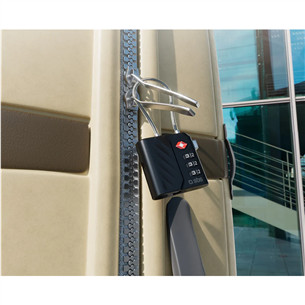 SBS FindMy lock for luggage, melna - Viedais izsekotājs