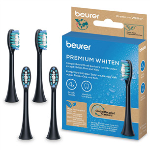 Beurer Premium Whiten, 4 pcs, black - Spare brushes