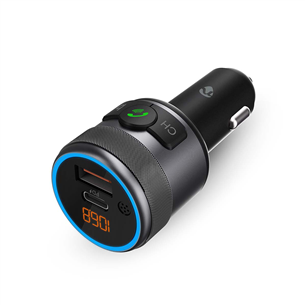 Nedis Car FM Transmitter, melna - FM modulators CATR3024BK
