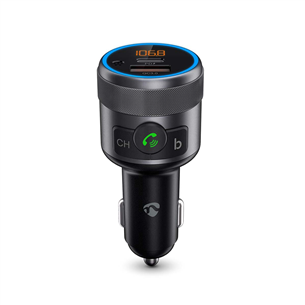 Nedis Car FM Transmitter, melna - FM modulators