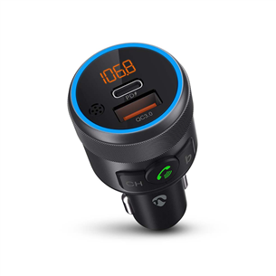 Nedis Car FM Transmitter, melna - FM modulators