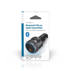 Nedis Car FM Transmitter, melna - FM modulators