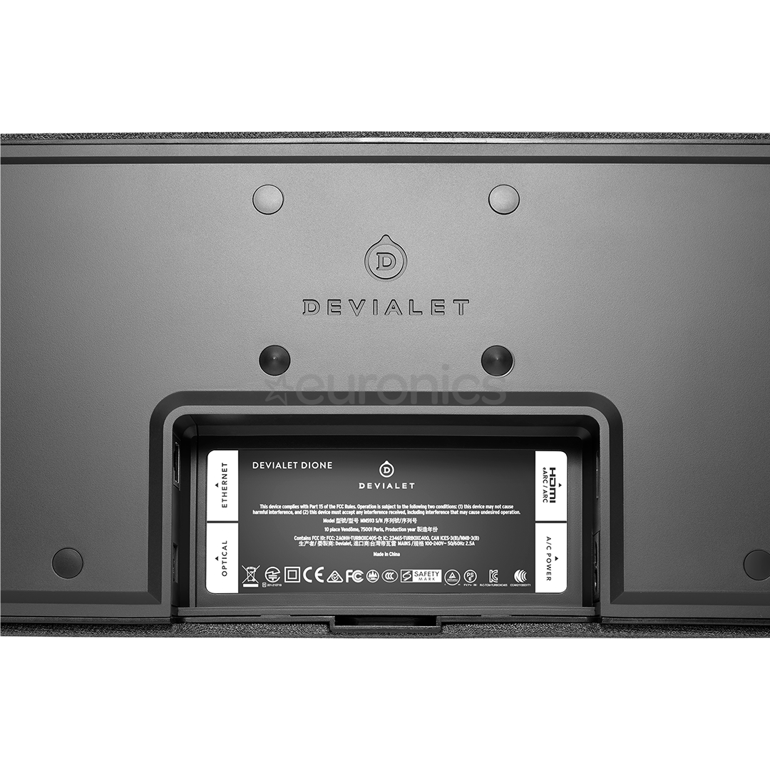Devialet Dione, 5.1.2, melna - Soundbar mājas kinozāle