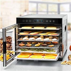 Rommelsbacher, 600 W, nerūsējošā tērauda/melna - Augļu žāvētājs