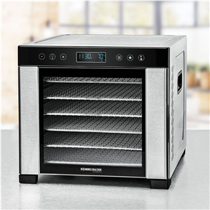 Rommelsbacher, 600 W, nerūsējošā tērauda/melna - Augļu žāvētājs