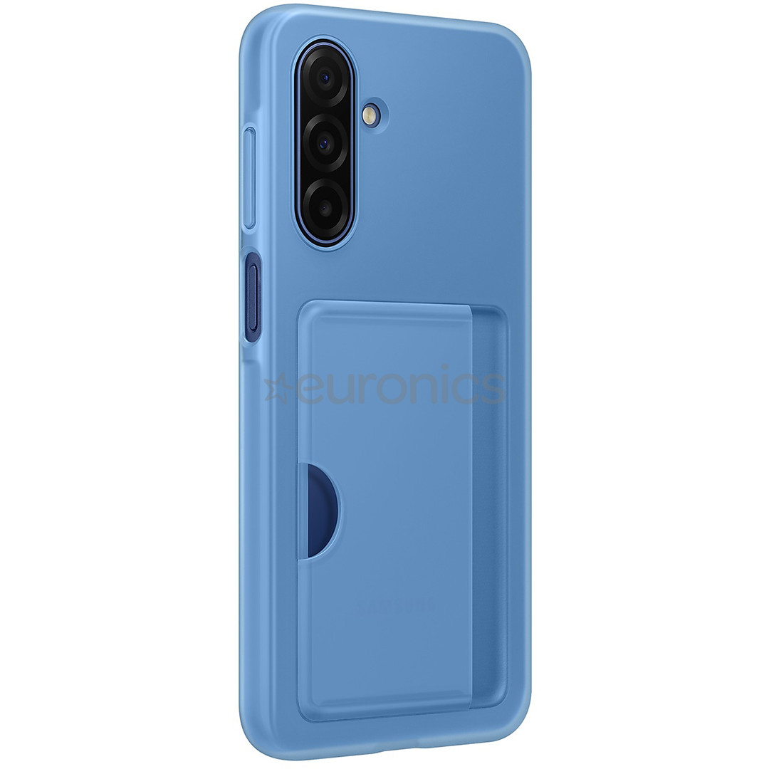 Samsung Card Slot Case, Galaxy A17, kabatiņa kredītkartei, zila - Apvalks viedtālrunim
