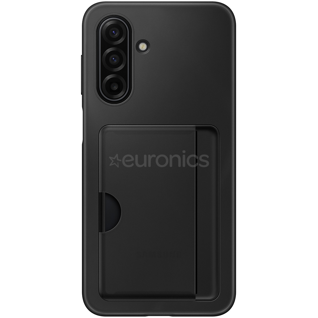 Samsung Card Slot Case, Galaxy A17, kabatiņa kredītkartei, melna - Apvalks viedtālrunim