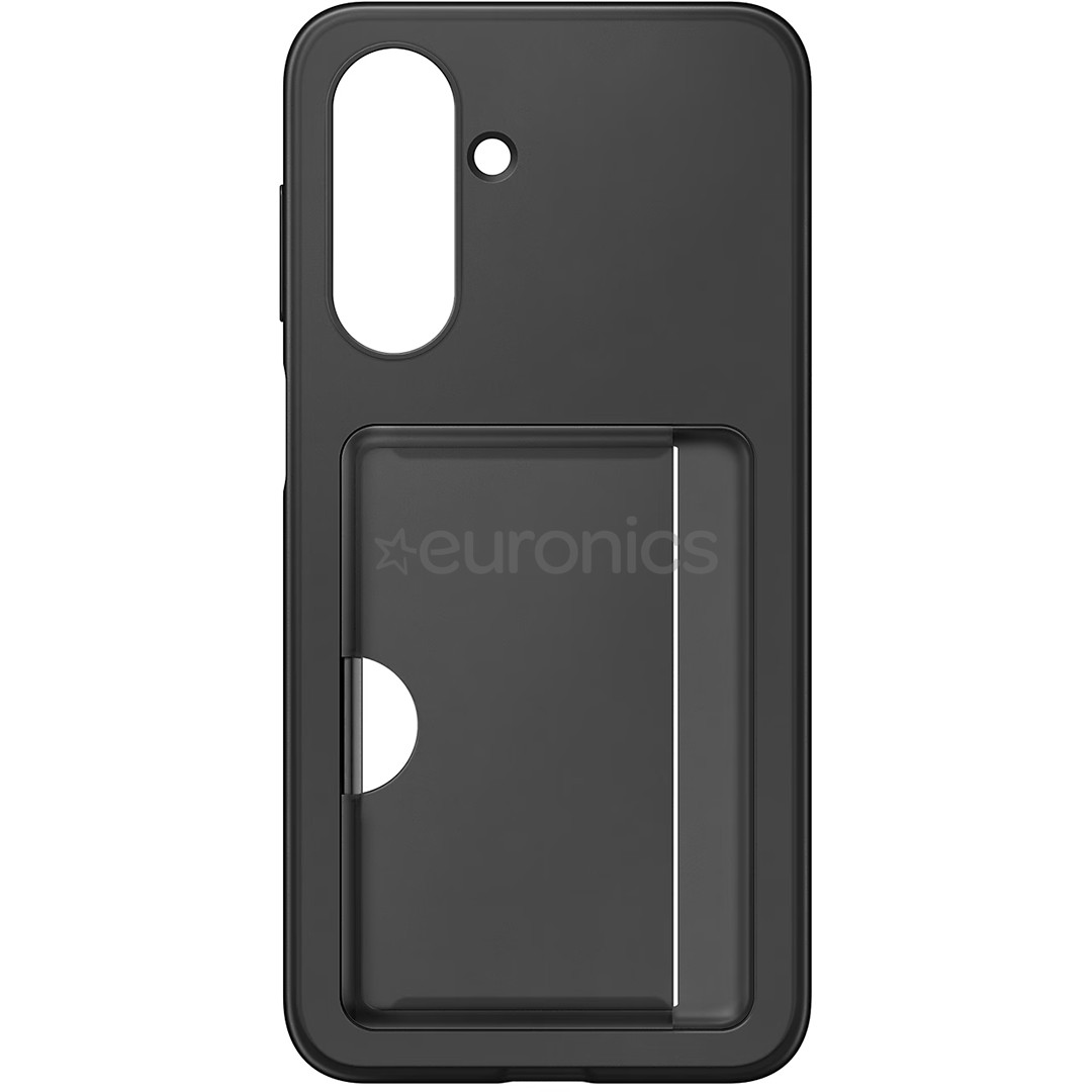 Samsung Card Slot Case, Galaxy A17, kabatiņa kredītkartei, melna - Apvalks viedtālrunim