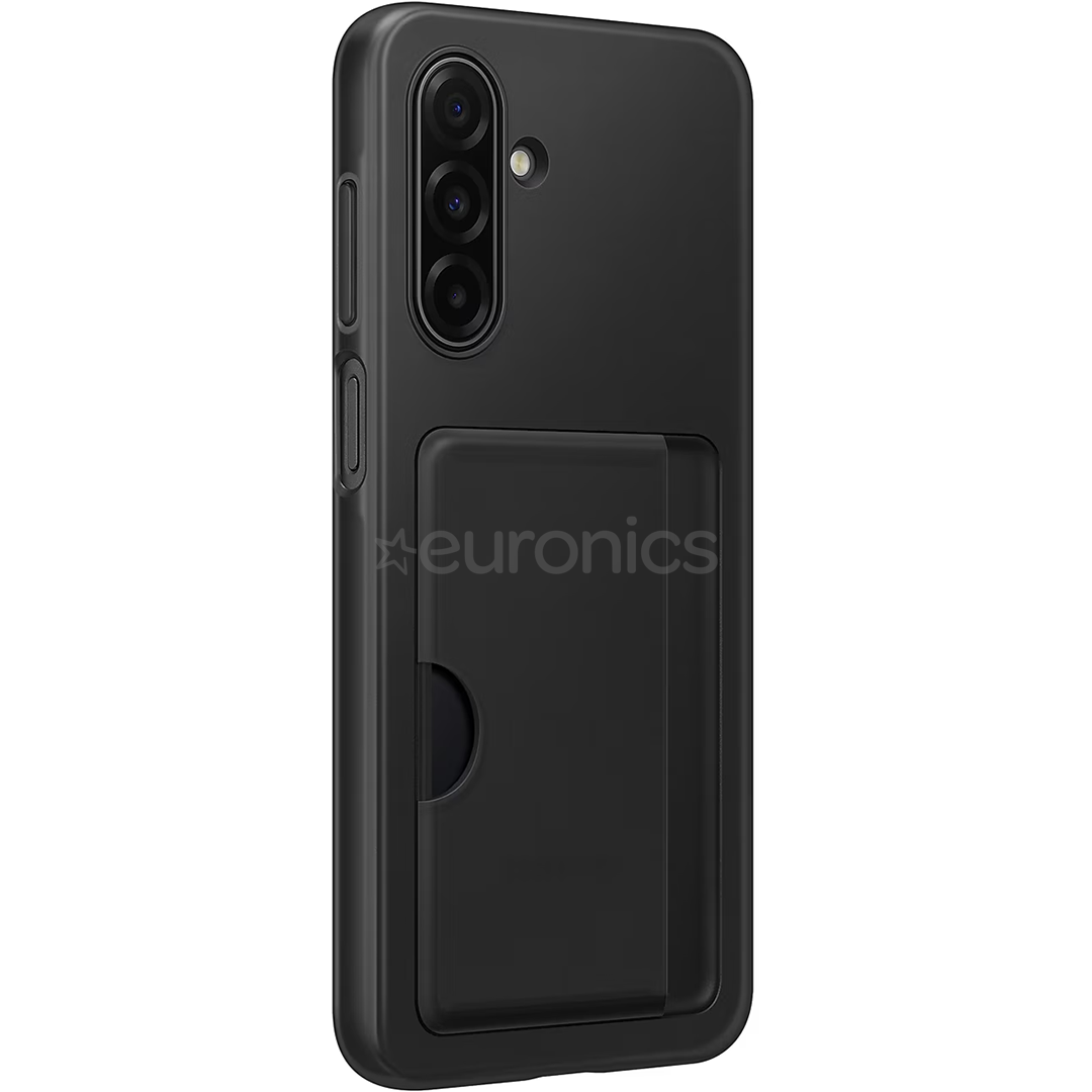 Samsung Card Slot Case, Galaxy A17, kabatiņa kredītkartei, melna - Apvalks viedtālrunim