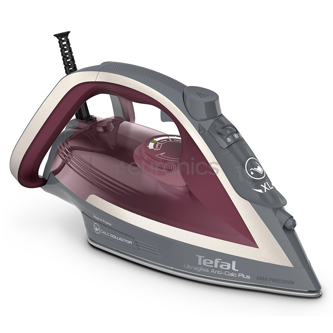 Tefal Ultragliss Plus, 2800 W, grey/lilac - Steam iron