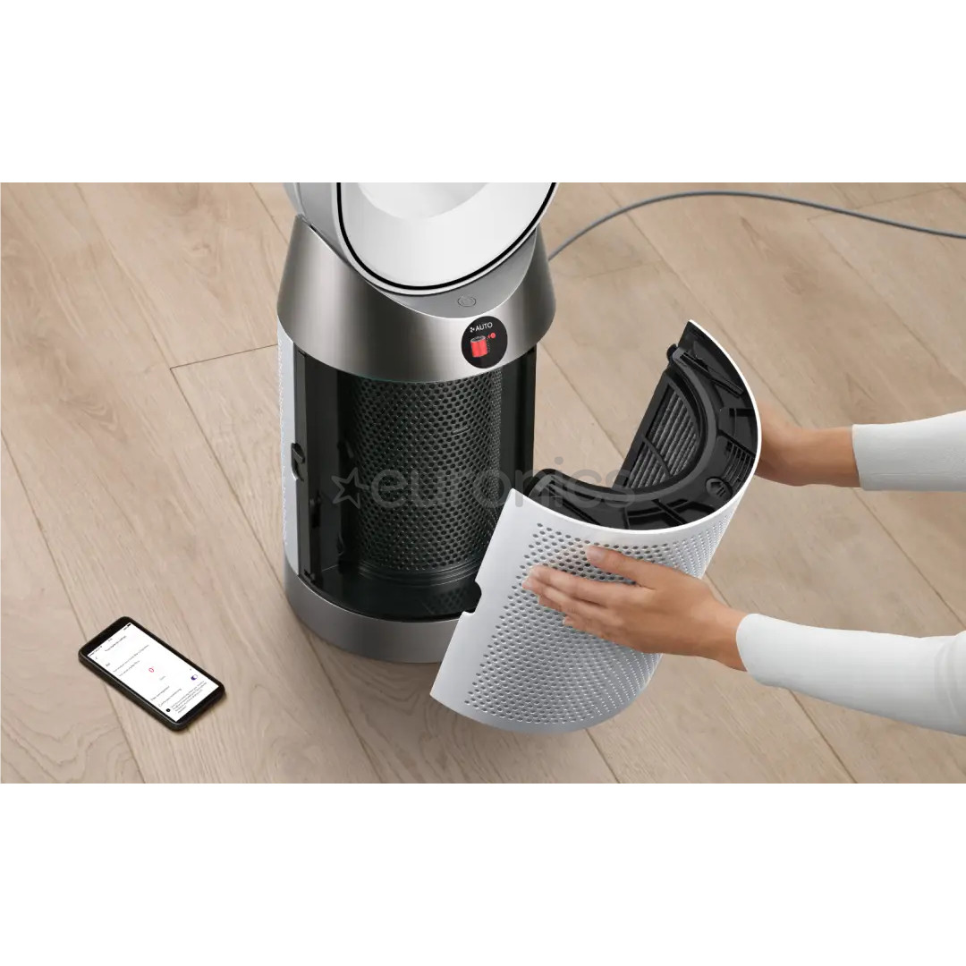 Dyson Purifier Cool PC1, balta/niķeļa - Gaisa attīrītājs ar ventilatoru