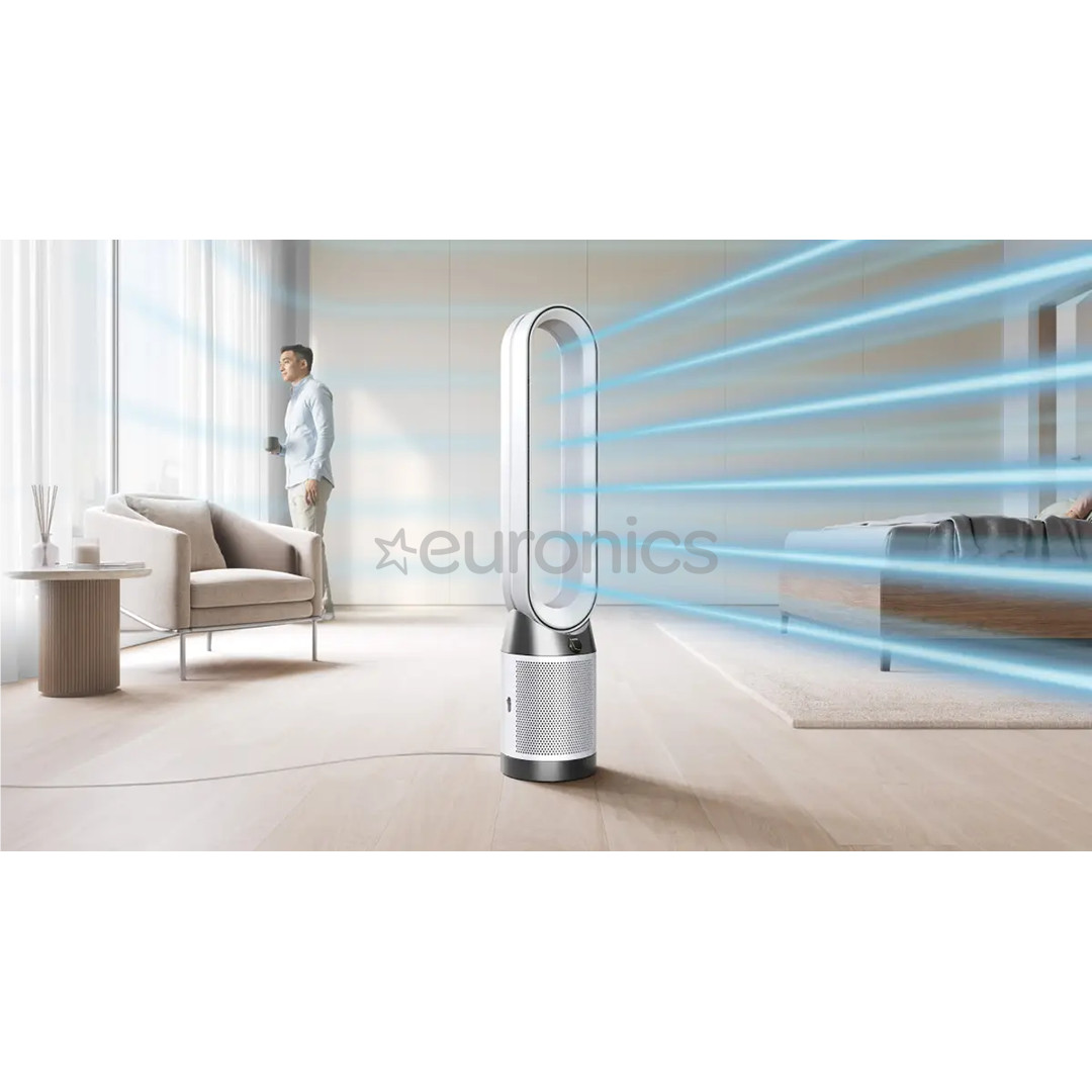 Dyson Purifier Cool PC1, balta/niķeļa - Gaisa attīrītājs ar ventilatoru