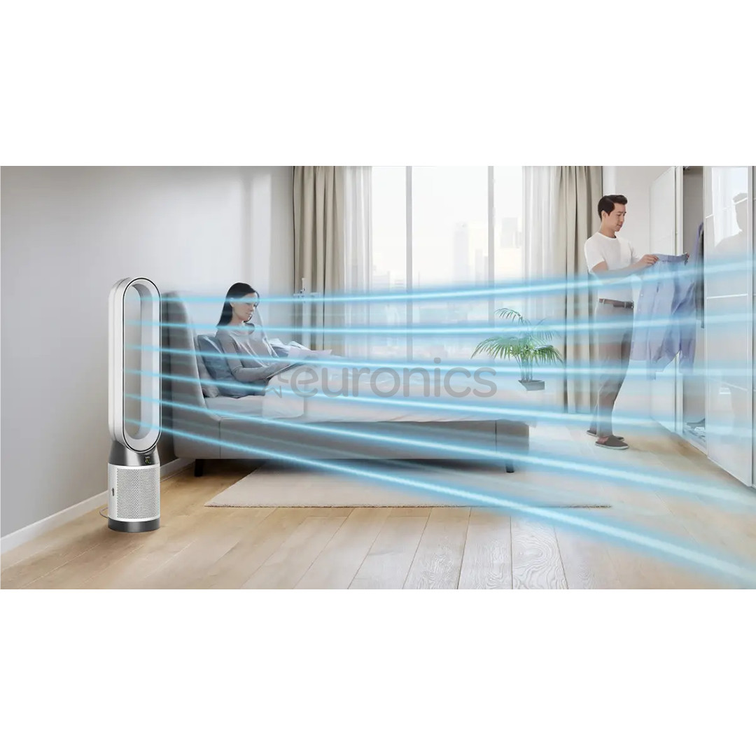 Dyson Purifier Cool PC1, balta/niķeļa - Gaisa attīrītājs ar ventilatoru