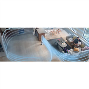 Dyson Purifier Cool PC1, balta/niķeļa - Gaisa attīrītājs ar ventilatoru