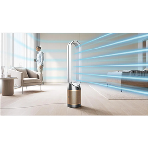 Dyson Purifier Cool PC2 De-NOx, balta/zelta - Gaisa attīrītājs ar ventilatoru