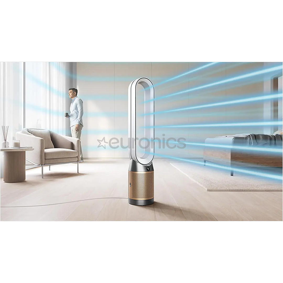 Dyson Purifier Cool PC2 De-NOx, balta/zelta - Gaisa attīrītājs ar ventilatoru