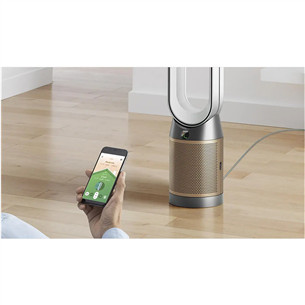 Dyson Purifier Cool PC2 De-NOx, balta/zelta - Gaisa attīrītājs ar ventilatoru