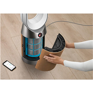 Dyson Purifier Cool PC2 De-NOx, balta/zelta - Gaisa attīrītājs ar ventilatoru