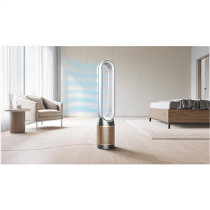 Dyson Purifier Cool PC2 De-NOx, balta/zelta - Gaisa attīrītājs ar ventilatoru