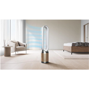 Dyson Purifier Cool PC2 De-NOx, balta/zelta - Gaisa attīrītājs ar ventilatoru