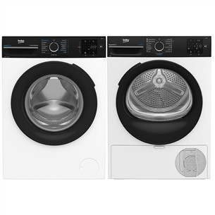 Beko, 9 kg + 9 kg - Washing machine + clothes dryer