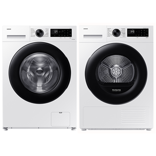 Samsung, 11 kg + 9 kg - Veļas mazgājamā mašīna + veļas žāvētājs WW11DG5B25AELE+DV90D