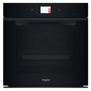 Whirlpool, 73 L, hydrolytic cleaning, black - Built-in oven WOI11P8FHT2SBAF