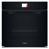 Whirlpool, 73 L, hydrolytic cleaning, black - Built-in oven