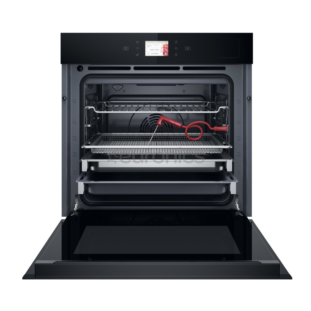 Whirlpool, 73 L, hidrolītiskā tīrīšana, melna - Iebūvējama elektriskā cepeškrāsns