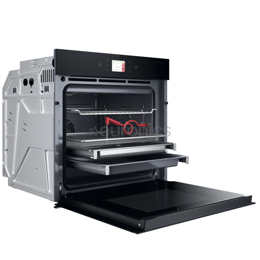 Whirlpool, 73 L, hidrolītiskā tīrīšana, melna - Iebūvējama elektriskā cepeškrāsns