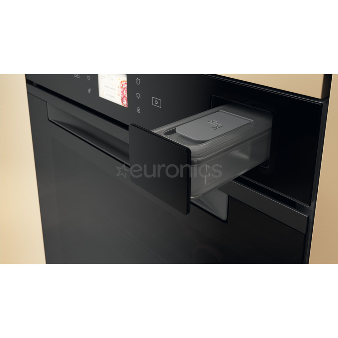 Whirlpool, 73 L, hidrolītiskā tīrīšana, melna - Iebūvējama elektriskā cepeškrāsns