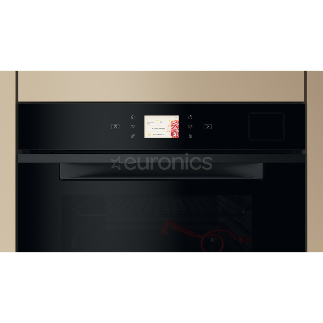 Whirlpool, 73 L, hidrolītiskā tīrīšana, melna - Iebūvējama elektriskā cepeškrāsns