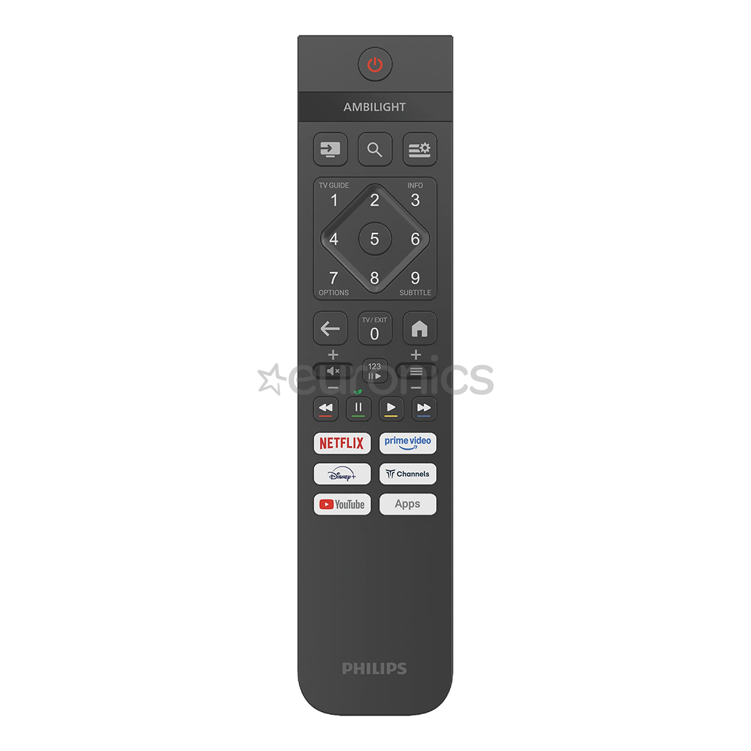 Philips PUS7000, 65'', 4K UHD, LED LCD, черный - Телевизор