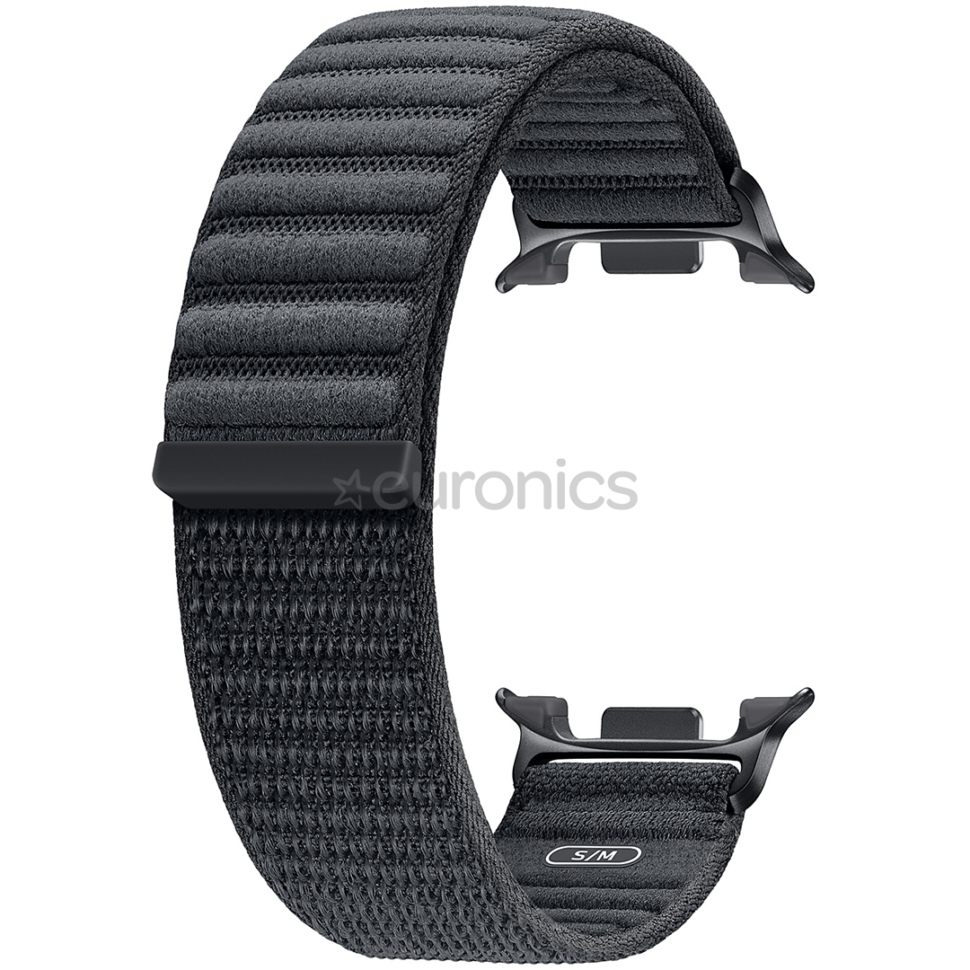 Samsung Galaxy Watch Fabric Band, S/M, tumši pelēka - Siksniņa pulkstenim
