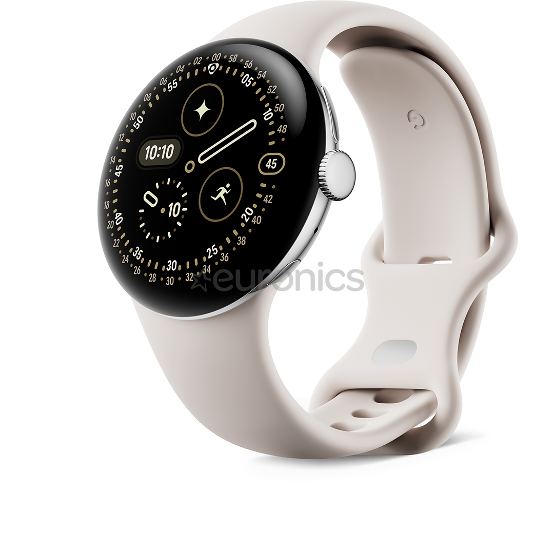 Google Pixel Watch 4, 41 mm, bēša/sudraba - Viedpulkstenis