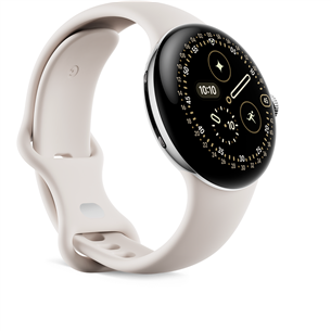Google Pixel Watch 4, 41 mm, bēša/sudraba - Viedpulkstenis