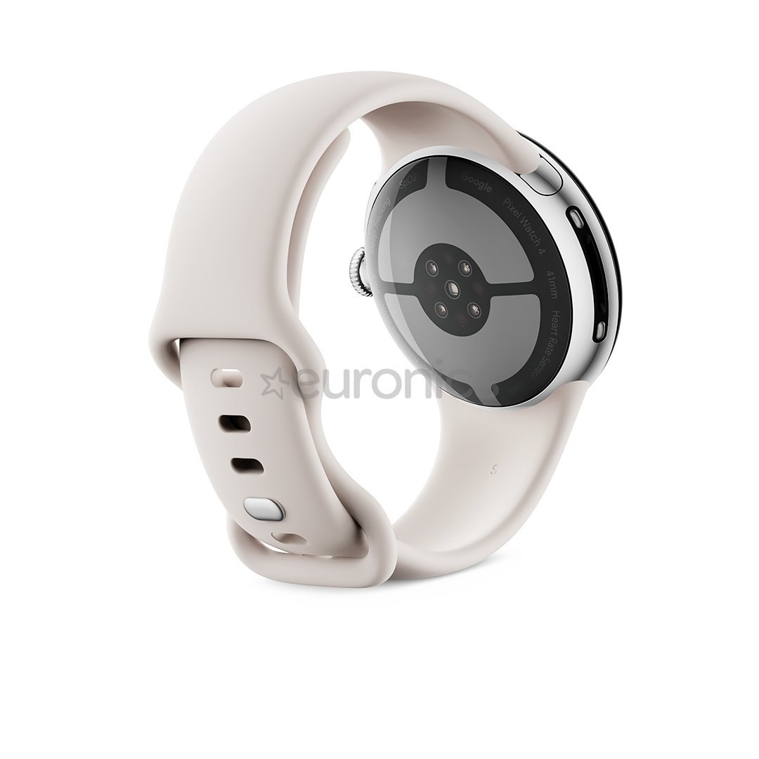 Google Pixel Watch 4, 41 mm, bēša/sudraba - Viedpulkstenis