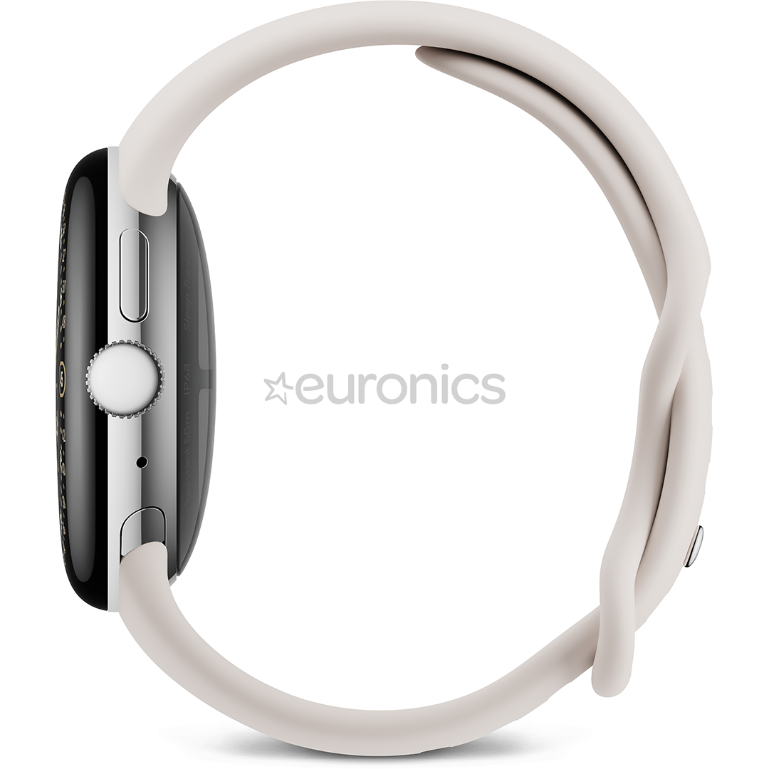 Google Pixel Watch 4, 41 mm, bēša/sudraba - Viedpulkstenis
