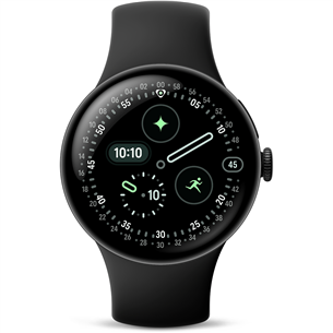 Google Pixel Watch 4, 41 mm, melna - Viedpulkstenis GA09958-EU