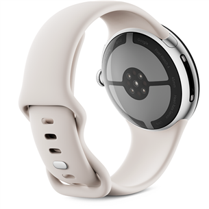 Google Pixel Watch 4, 45 mm, bēša/sudraba - Viedpulkstenis