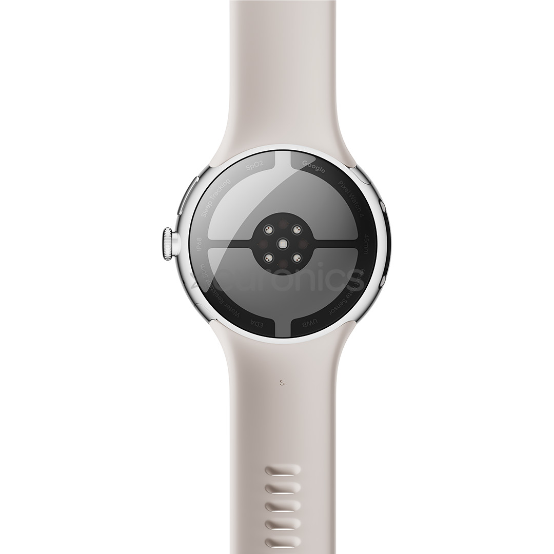 Google Pixel Watch 4, 45 mm, porcelain/silver - Smart watch
