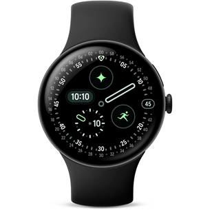 Google Pixel Watch 4, 45 mm, melna - Viedpulkstenis GA09962-EU