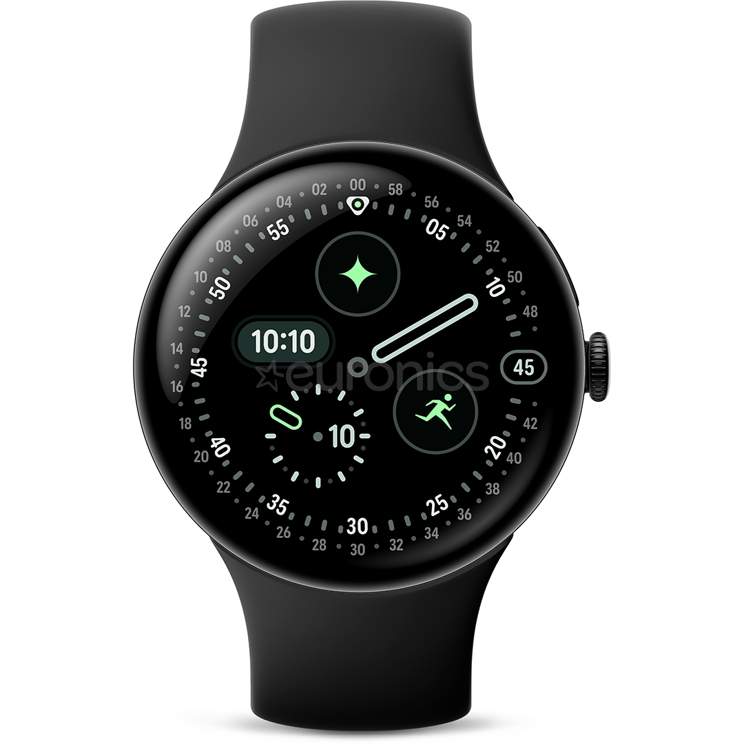 Google Pixel Watch 4, 45 mm, melna - Viedpulkstenis