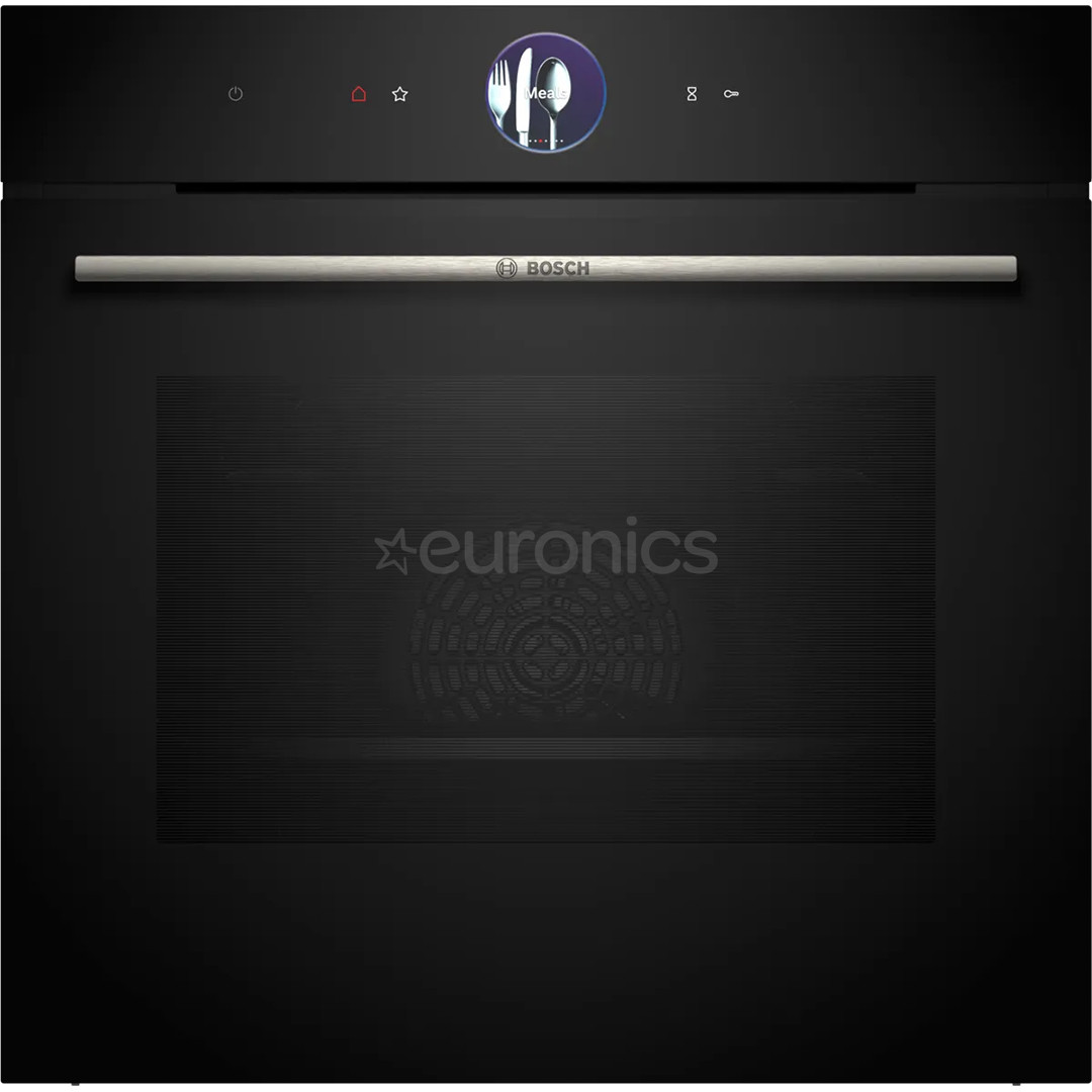 Bosch Series 8, 71 л, пиролитическая очистка, черный - Интегрируемый духовой шкаф